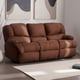 thumbnail image 2 of Bergere Perugia Reclinable 3 Cuerpos Cuero Kentucky Café Moro, 2 of 8