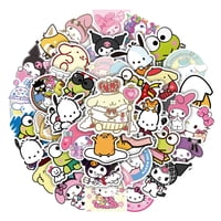 Estoykuku - Set Sticker Calcomanias Animación Sanrio Kuromi Melody Cute