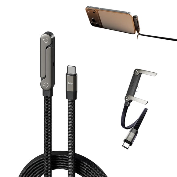 Cable CBDYWVR 2 en 1 con soporte, USB Tipo-C, 240 W, 1,5 m