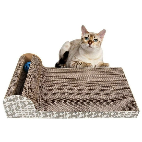 Rascador Y Sala De Juegos Para Gatos Con Pelota Sonora