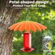 thumbnail image 4 of Alimentador para aves andergi 34 cm con protector contra la lluvia – Pack de 2, naranja, 4 of 7