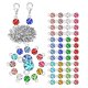 thumbnail image 2 of 180 Piezas De Abalorios De Piedra De Nacimiento De Cristal Para Hacer Joyas Plateadas., 2 of 5