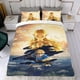 thumbnail image 4 of La Leyenda de Zelda Conjunto de sábanas temático, trío de piezas, cómodo y amigable con la piel, diseño único, regalo de decoración para el hogar para familiares, amigos y fans,140cm *210cm, 4 of 6