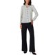 thumbnail image 2 of Camisas de mujer a rayas con botones, blusa casual de manga larga, camisa elegante para la oficina 2XL Blanco Negro, 2 of 6