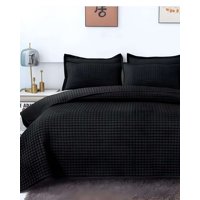 Imac Hogar - Cobertor De Lujo Quilt Verano Plaza Y Media Negro