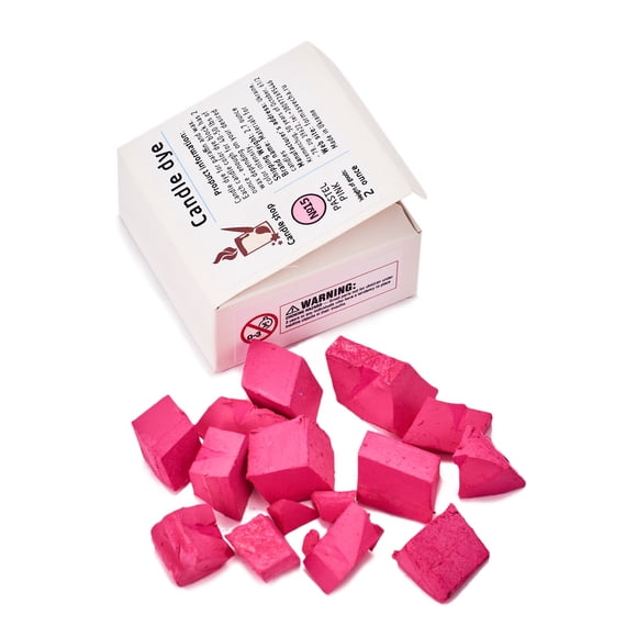 Candle Shop Vela de color rosa pastel 57 g (2 oz) bloque