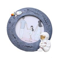 Bothyi - Resina Astronaut Photo Wall & Table Top Frames Photo Holder Para El Hogar 4 Pulgadas