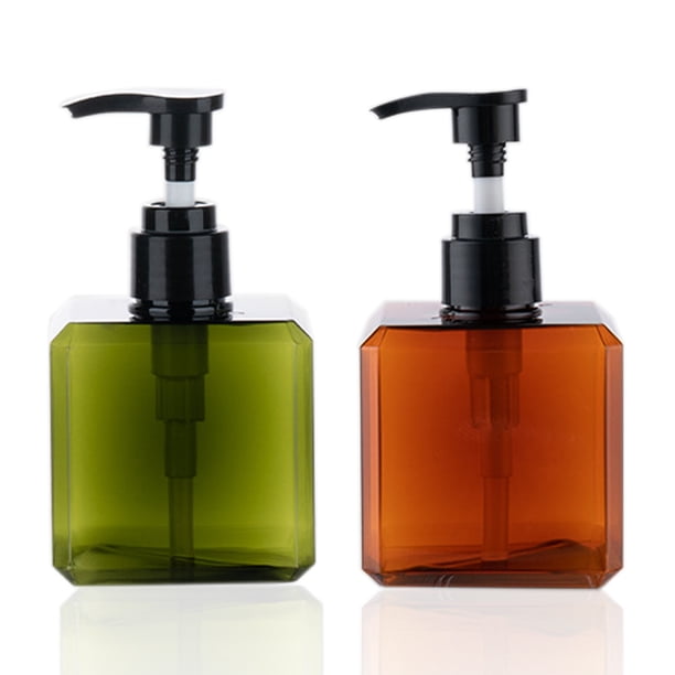 Paquete de 2 botellas dispensadoras de 250 ml, rellenables, de plástico, para loción, jabón y champú.