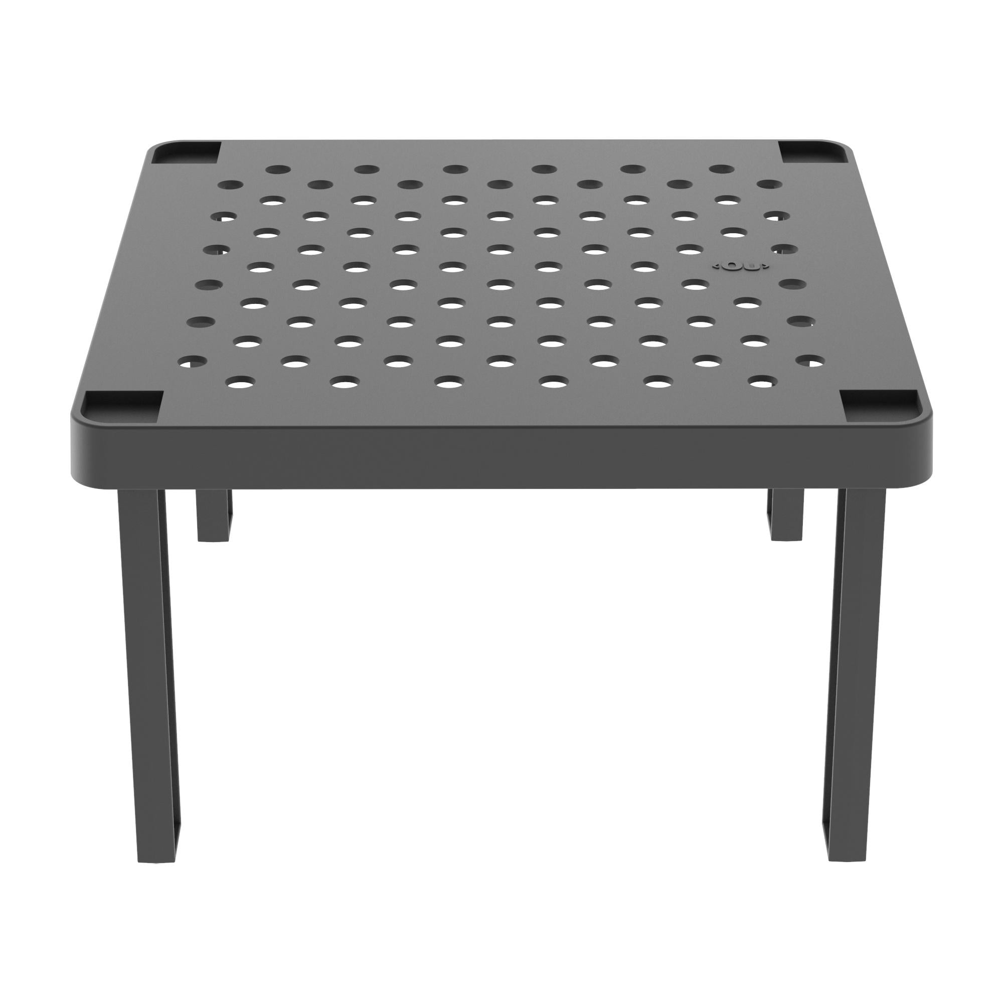 Ou - Organizador De Estante Cuadrado Level Gris