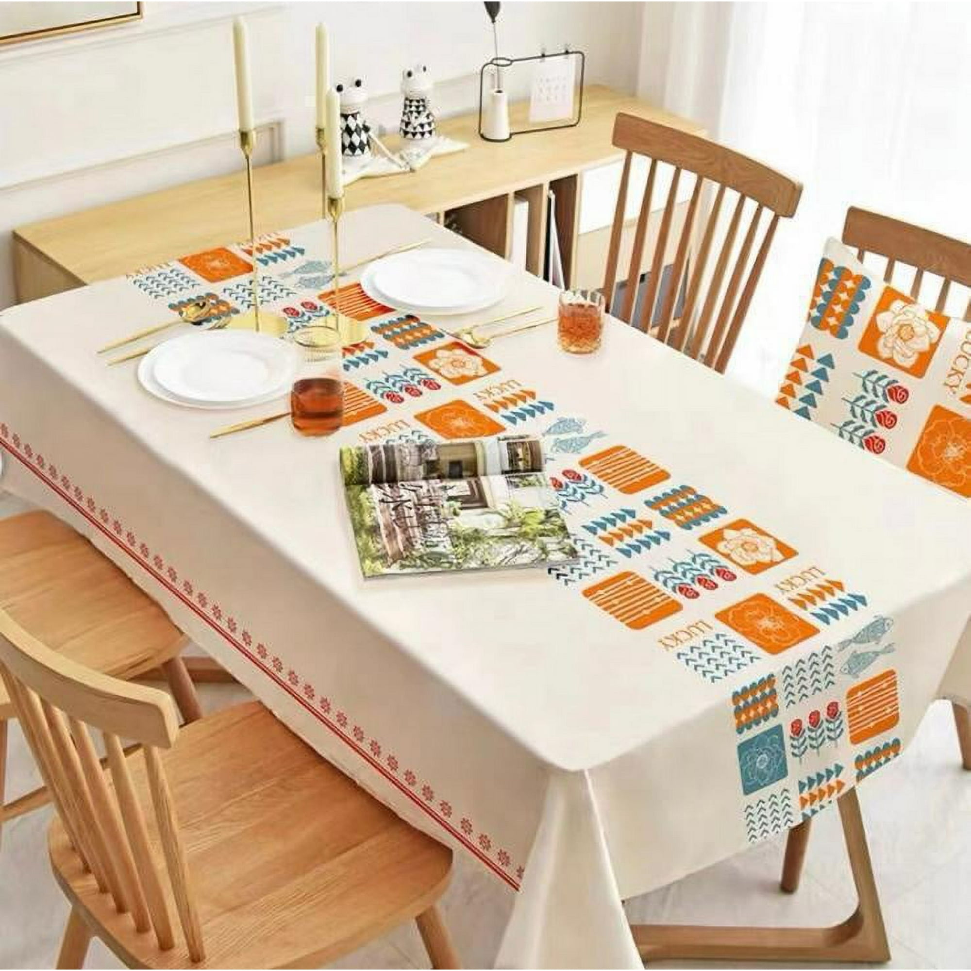 Genérico - Mantel Rectangular Antimanchas 140 X 230 Cm - Lucky Vintage