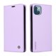 thumbnail image 1 of Funda Billetera de Cuero para iPhone 14 Plus con Tarjetero y Soporte - Tapa Magnética Morado, 1 of 6
