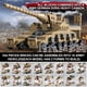 thumbnail image 4 of Set de construcción de juguete MISTBUY tanque militar de la Segunda Guerra Mundial, 33 modelos, 4 of 7
