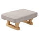 thumbnail image 4 of Reposapiés con Patas de Madera Taburete otomano pequeño, Multifuncional, Decorativo, Rectángulo, Taburete Acolchado para pies para habitación de Invit gris, 4 of 5