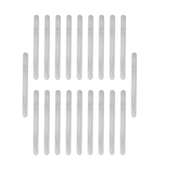 20 Palitos De Helado Reutilizables Para Cocina, Manualidades, Transparente