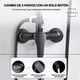 thumbnail image 3 of Columna De Ducha Moderna 3 Funciones Monomando Con Jabonera Negro, 3 of 13