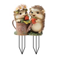 Magideal - Estaca De Jardín Para Hadas, Accesorio De Jardín Plano Acrílico 2D, Erizo, Decoración De Césped, Adorno De Jardín Para Caminos, Macetas, Exteriores