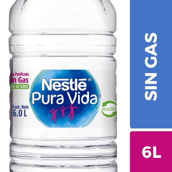 Agua Purificada Sin Gas Bidón, 6 L