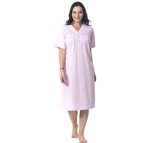 Mon Amour - Camisa Algodón Liso Alforzas Macrame Y Bordado