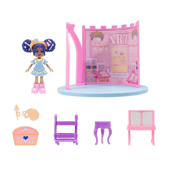 Playset Royale High Art Class con 1 muñeca y 6 accesorios para mayores de 5 años