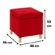 thumbnail image 2 of Pouf Baúl Rucato Rojo Altea 46x46x50 cm, 2 of 3
