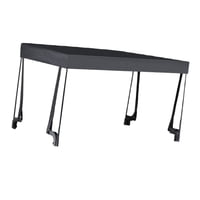 Magideal - Toldo Para Carro, Cubierta Parasol De Tela Oxford, Instalación Sencilla, Para Carrito De Mano, Parasol Para Carritos De Camping De 8 Pulgadas, Para Negro