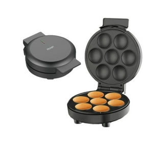 Genérico - Maquina De 7 Cupcakes Pasteles 1000W Negro R2201 Raf