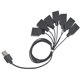 thumbnail image 1 of Accesorio Modelo De Puertos USB Para 10220 10260 10255 42083 Lámpara Redonda Ladrillos De Juguete Siete Puertos, 1 of 5