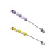 thumbnail image 1 of 2 Uds Tablero Ocupado Juguete Sensorial De Madera Habilidad Práctica Violeta Amarillo, 1 of 5