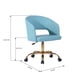 thumbnail image 3 of Silla De Escritorio New Cronwell Celeste, 3 of 6