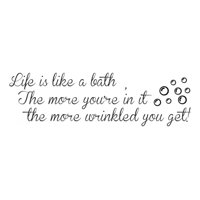 Rienda Libre Graphics - Decomural Life Is Like A Bath Bathroom Ws-40966