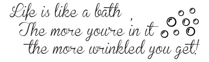 Rienda Libre Graphics - Decomural Life Is Like A Bath Bathroom Ws-40966