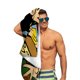 thumbnail image 5 of Johnny Bravo Toalla de playa de secado rápido con diseño temático, regalo para mujeres y niñas, ideal para cumpleaños, fans, amantes de la música, uso en la playa o al aire libre, 78 × 160 cm, 5 of 6