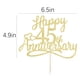 thumbnail image 2 of Cake Toppers Sleyberoy Glitter Happy 45 aniversario, 2 of 7