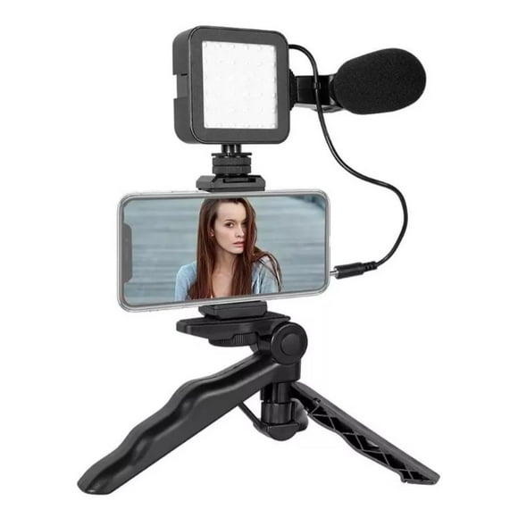 Kit Grabar Video Estabilizador Cámara Reflex Trípode Celular
