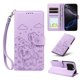 thumbnail image 1 of Funda Cartera para iPhone 16 Pro Perro Cachorro Grabado con Tarjetas Soporte Correa Morado, 1 of 6