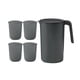 thumbnail image 1 of Jarra De Agua De 2,5 L Y Jarra De Agua De 4 Tazas Para Acampar, Fiesta De Picnic, Negro, 1 of 5
