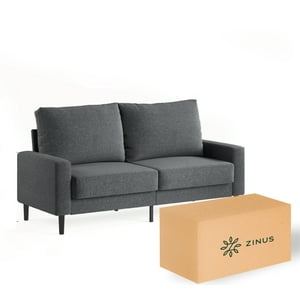 Sofá Colton Zinus, 2 Cuerpos, Gris Oscuro