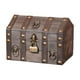 thumbnail image 1 of Cofre Del Tesoro Pirata Con Cerradura De Combinación Baúl Decorativo Creativo De Madera Gris, 1 of 3