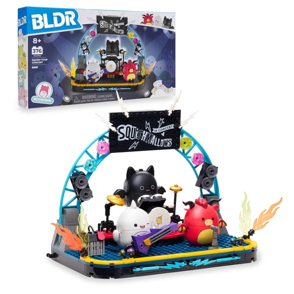 BLDR Squishmallows Set de Concierto Squish Tour de 375 Piezas