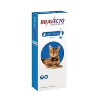 Bravecto Pipeta Gato 0.89 Ml 2.8-6.25 Kg X 1 Unidad