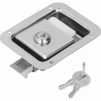 Genérico - Chapa Con Llave Acero Inox Carro,Para Remolque Camión Cámper