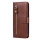 thumbnail image 3 of Funda tipo cartera para Samsung Galaxy A16 con bolsillo con cremallera y ranuras para tarjetas – Función de soporte Marrón, 3 of 6