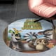 thumbnail image 4 of Alfombra Redonda Desmarcar Viva El Rey Julien Felpa Coral 60cm, 4 of 6