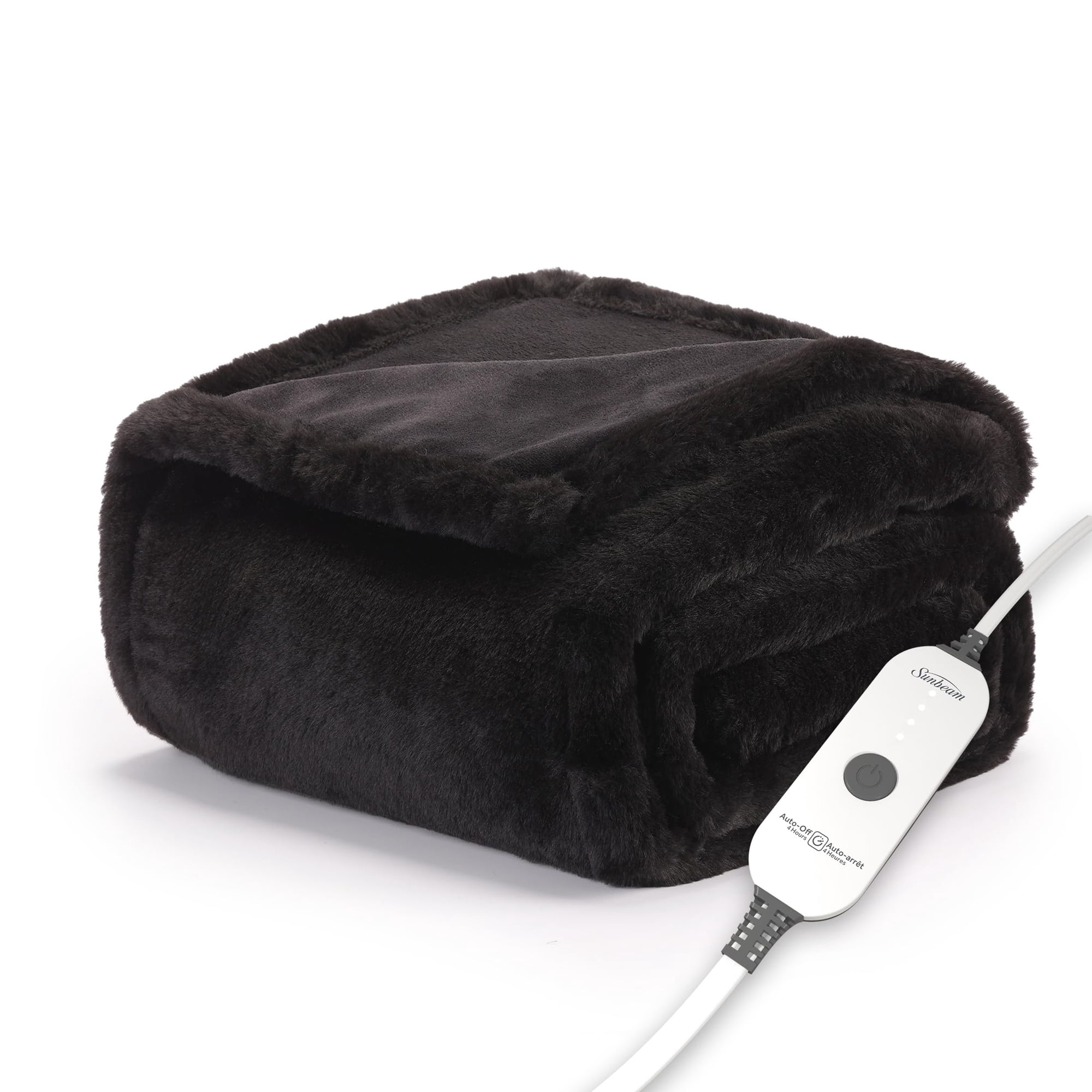 Manta Personal Con Calefacción, Diseño Sunbeam Royal, Piel Sintética, Niebla Nocturna