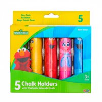 Red Rigde - Set De Sostenedor De Tizas Lavables Plaza Sesamo 5 Unidades
