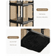 thumbnail image 3 of Biblioteca Librero Giratorio 360° 36x36x105.5 cm 3 Niveles HIPS PP Negro Estilo Ratán, 3 of 6