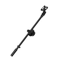 Magideal - Micrófono Brazos De Barra Transversal Clip De Micrófono Soporte De Micrófono Giratorio Multifuncional Soporte De Teléfono Adaptador De Montaje Para Co Para Micrófono