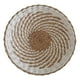 thumbnail image 3 of Decoración de cesta tejida, exhibición simple rústica redonda colgante al aire libre para el hogar de la habitación de invitados del pasillo , Blanco 30cm, 3 of 5