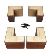 Bloccare - Kit 4 Patas Tipo L - Altura 4.5 Cm (Chocolate)