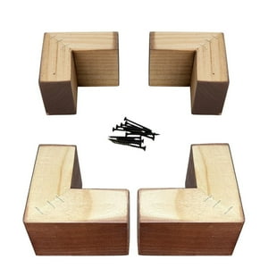 Bloccare - Kit 4 Patas Tipo L - Altura 4.5 Cm (Chocolate)